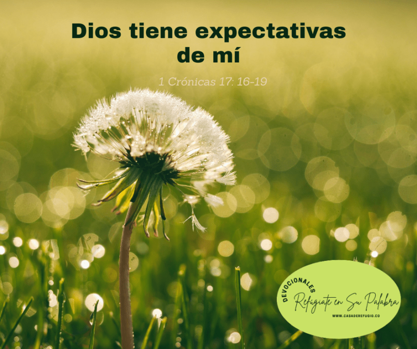 DIOS TIENE EXPECTATIVAS DE MÍ