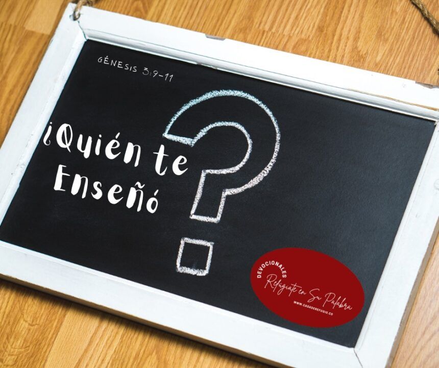 ¿Quién te enseñó?